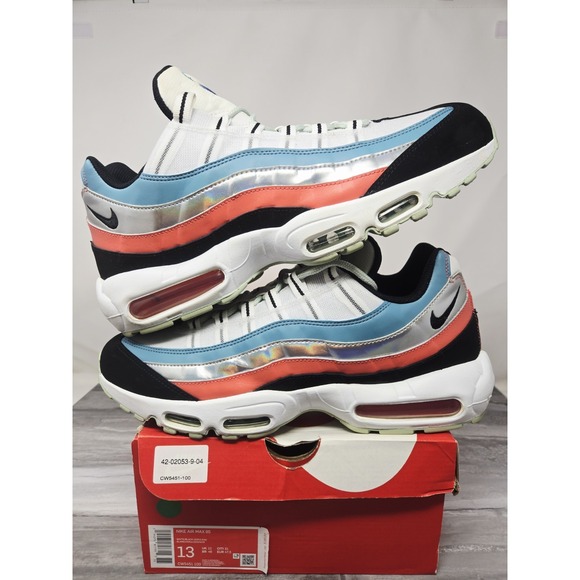 NIKE AIR MAX 95 Alien‎ White/Silver/Blue/BlackCW5451 100-SZ 13